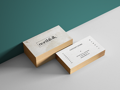 Northfolk branding business card typography