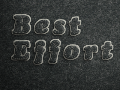 Best Effort aftereffects felt motiongraphics text texture typography