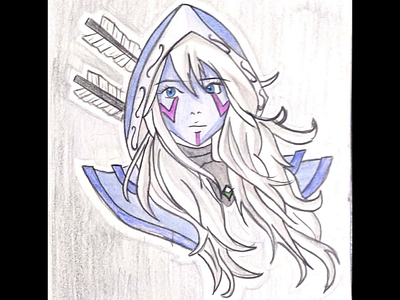 Sketch agility colours dota2 drow ranger sketching