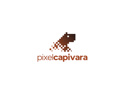 Pixelcapivara branding brazil design logo nature pixel tech