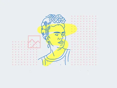 Frida Kahlo art design frida frida kahlo icon illustration outline