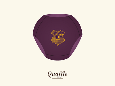 Harry Potter Quaffle Illustration card game gradient harry hogwarts illustration potter purple quaffle quidditch texture vector