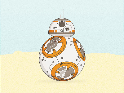 Star Wars BB-8 Illustration
