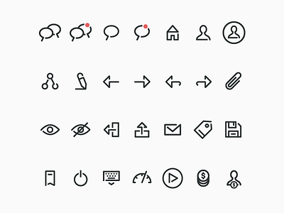 Understory - Icon Set 2px app flat icon illustration product design stroke ui