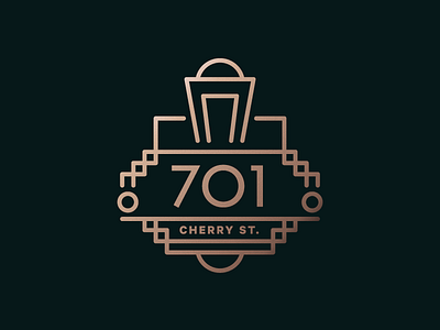 701 Cherry Street - 20s Edition 701 art deco chattanooga cherry copper gradient numbers roaring shine street twenties