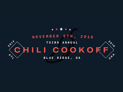 3rd Annual Chili Cookoff!