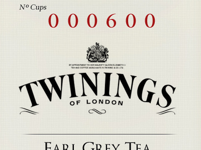 Custom Tea Label label labels print tea time twinings typography