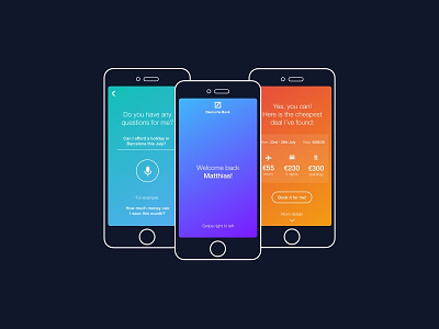 Competition for Deutsche Bank ai app assistance banking mobile ui ux
