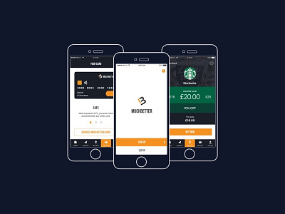 MuchBetter Wallet app card debit mobile offers rewards startup ui ux wallet