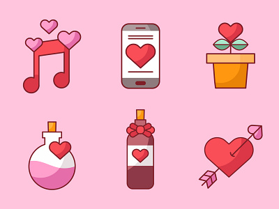 Valentine's day element collection Freepik