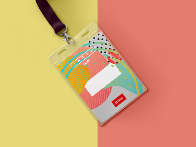 ID badge - Inova badge colorful colors graphic design id badge identity name tag