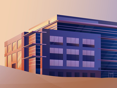 Company Headquarters building illustration illustrator scenery scenic vector