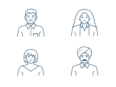 SEL Pictogram Library - Office Workers blue icon library icons illustrator people pictogram ui