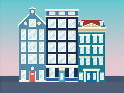 Apartment 4 apartment home illustration illustrator town