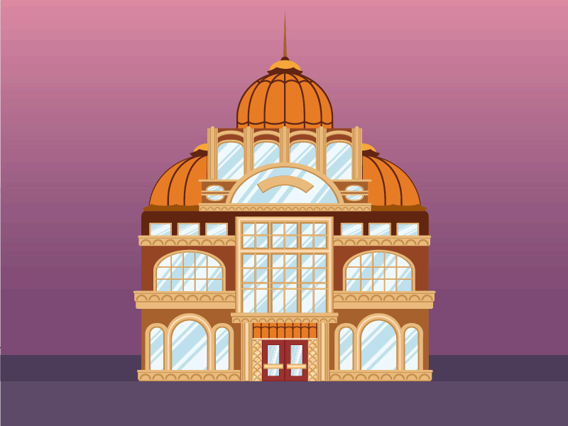 Music Hall architecture buildings city illustration illustrator vector