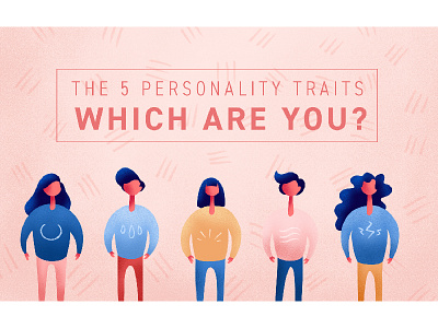 5 Personality Traits article blog illustrated illustration illustrator personality procreate