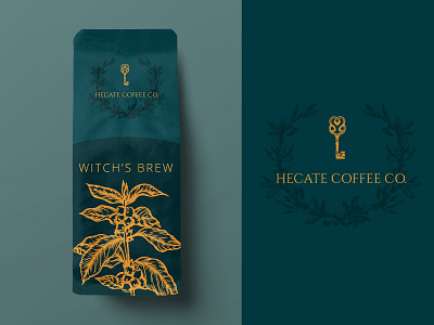 Weekly Warm Up - Coffee Brand coffee illustrator mockup weekly warm up weekly warmup witch