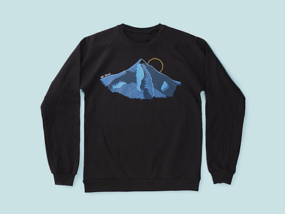 Mt Hood Crewneck apparel design illustration mountain product