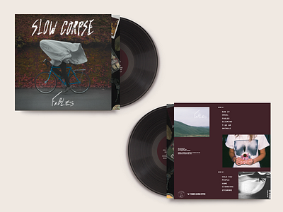 Slow Corpse Vinyl Design album art cover design layout music packaging vinyl