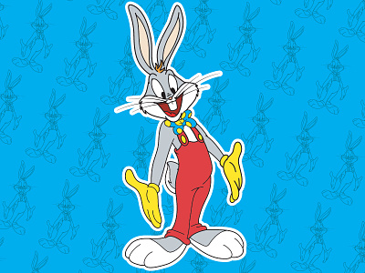 Bugs Bunny X Roger Rabbit anime bugs bunny cartoons illustration looney toons mashup mashups movie roger rabbit smash stickers vector