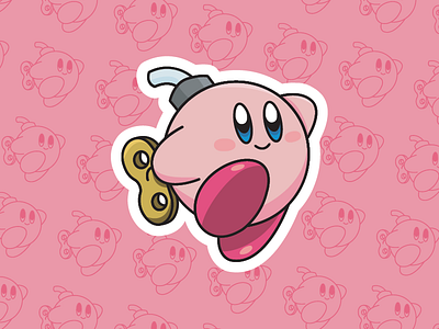 Kirby X Bob-omb bob omb cartoon illustration kirby mario mashup smash stickers super mario