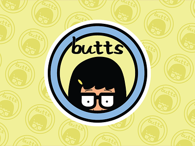 Tina Belcher X Daria bobs burgers butts cartoons daria illustration jane lane mashup mashups smash stickers tina belcher vector