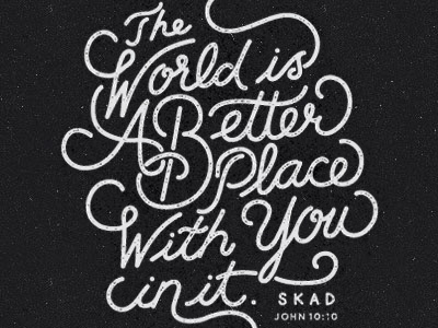 SKAD T-Shirt apparel christian encourage hand drawn hand lettering inspiration lettering nonprofit script t shirt type typography