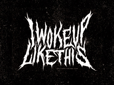 Basic Death Metal band beyonce death metal hand drawn lettering logo metal