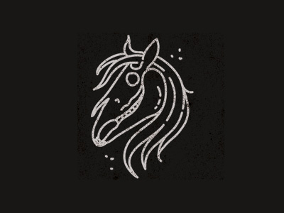 Pale Horse apocalypse branding dead hand drawn horse icon illustration lines logo skull