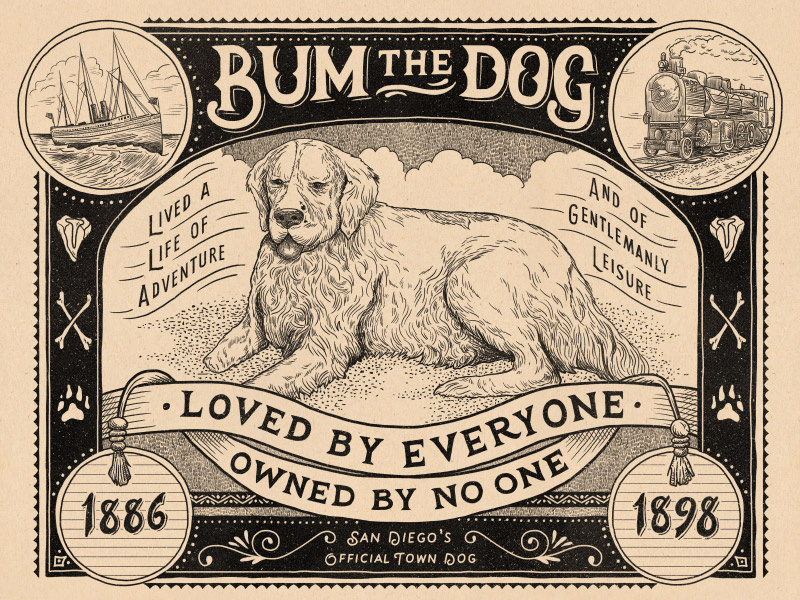 Bum The Dog by Corinne Alexandra on Dribbble