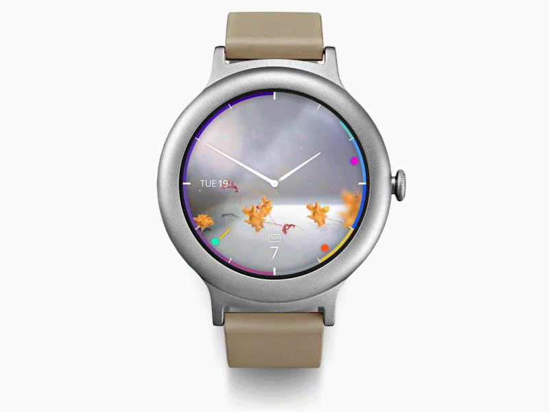 Notifications Detail View 2d 3d after effects animation app daily ui interaction design smart watch ui ux watch face weather app