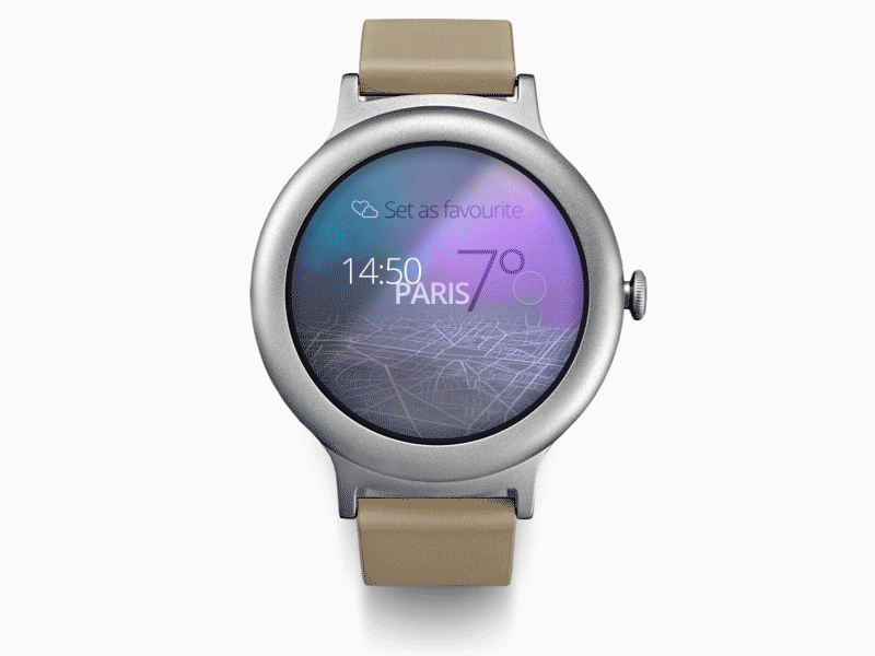 Change Location 2d 3d after effects animation app daily ui interaction design smart watch ui ux watch face weather app