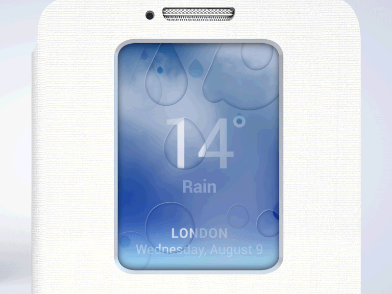 Smart Case weather animation 2d after effects animation app daily ui interaction mobile motion ui ux weather