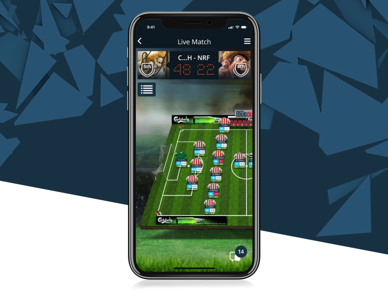 Dugout Fc Fantasy Football Game 3d app fantasy football game graphic interaction design ios mobile motion soccer ui ux