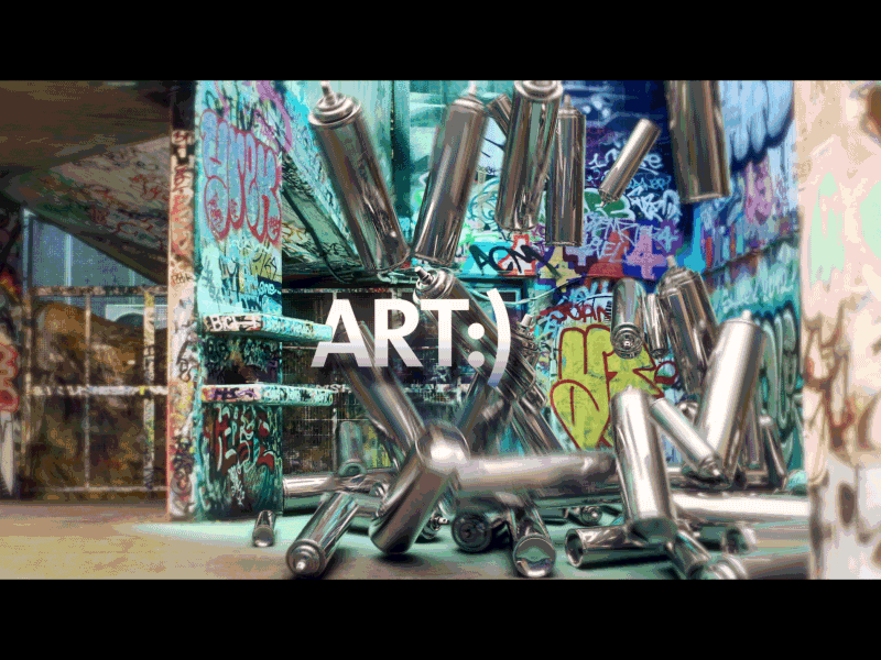 Graffiti Art 2d 3d abstract after effects animation art c4d ident illustration motion