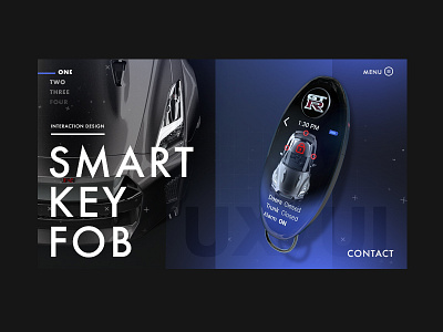 GT-R Smart Key Fob Concept 3d after effects animation app c4d design graphic interaction motion ui ux