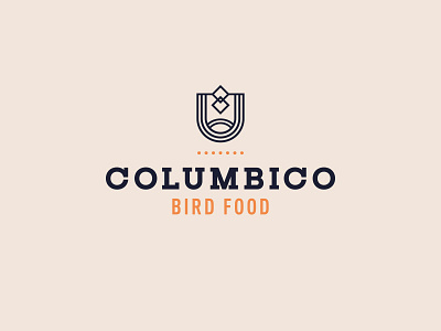 Columbico Bird Food badge bird brand design food graphic logo logotype