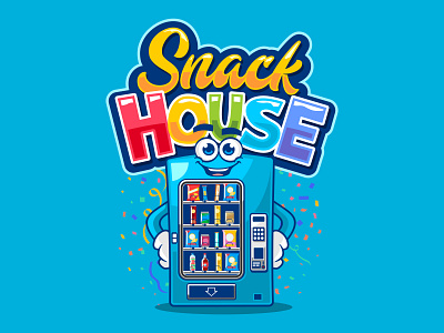 snack house branding characterdesign design illustration logo logodesign mascot mascot character mascot design vector