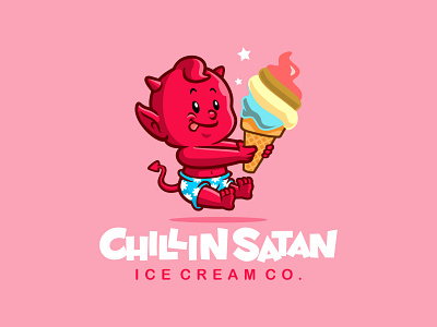 chillin satan branding characterdesign clothing design illustration logodesign mascot mascot character mascot logo vector