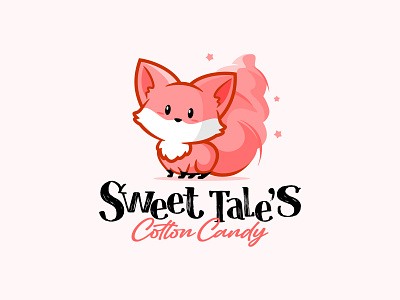 sweer tales cotton candy branding characterdesign design illustration logo logodesign mascot mascot character mascot design vector