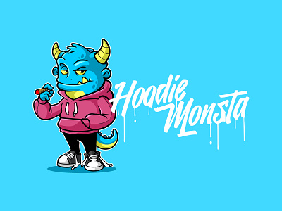 hoodie monsta branding characterdesign design illustration logo logodesign mascot mascot character mascot design mascot logo vector