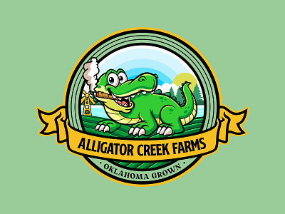 alligator creek farms alligator branding characterdesign illustration logo logodesign mascot vector