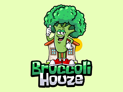 broccoli houze branding characterdesign design illustration logo logodesign mascot vector