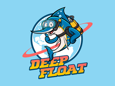 deep float branding characterdesign design illustration logo logodesign mascot vector
