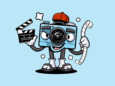 camera man branding characterdesign graphic design illustration logo mas mascot vector