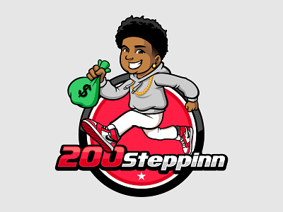 200 steppinn branding characterdesign design illustration logodesign mascot vector