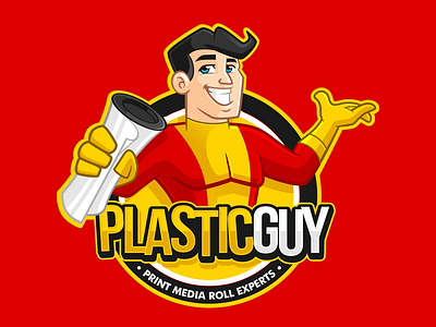 plastic guy logo design branding characterdesign design illustration logo logodesign mascot mascot character mascot design mascot logo vector