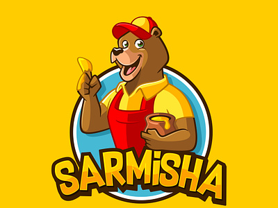 sarmisha mascot design branding characterdesign clothing brand design illustration logo logodesign mascot mascot character mascot design pictoftheday typography vector