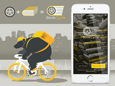 BookCycle Login Screen and Graphics icons illustrations login logo onboarding onboarding ui signup ui ui design uiux