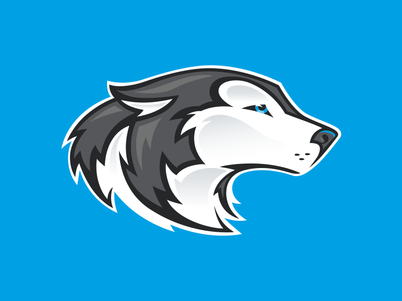 Husky Head Mascot by Michael Powers on Dribbble